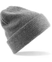 Heritage beanie wintermuts in het grijs