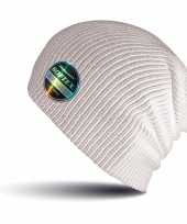 Softex beanie wintermuts in het wit